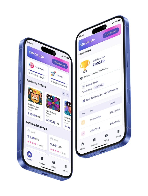 EarnStar Exemple d'application EarnStar avec tâches et récompenses